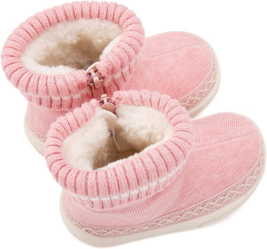 imageBMCiTYBM Baby Girls Boys Boots High Top First Walking ShoesWhite Pink