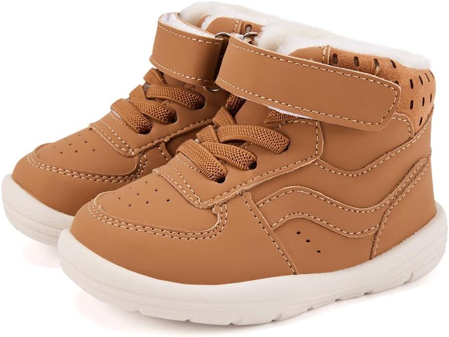 imageBMCiTYBM Baby Snow Boots Boys Girls Winter Infant Shoes AntiSlip 6 9 12 18 24 Months Faux FurCamel