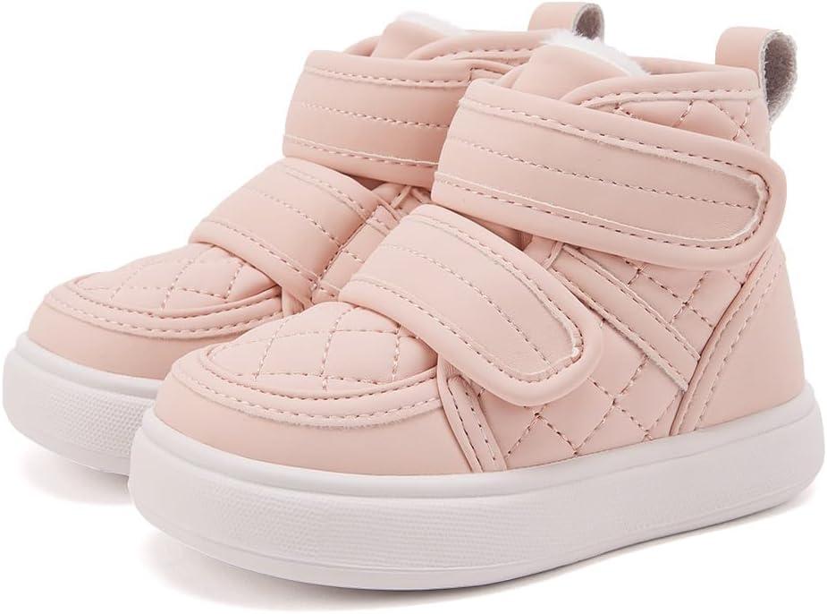 imageBMCiTYBM Baby Snow Boots Boys Girls Winter Infant Shoes AntiSlip 6 9 12 18 24 Months Faux FurLight Pink