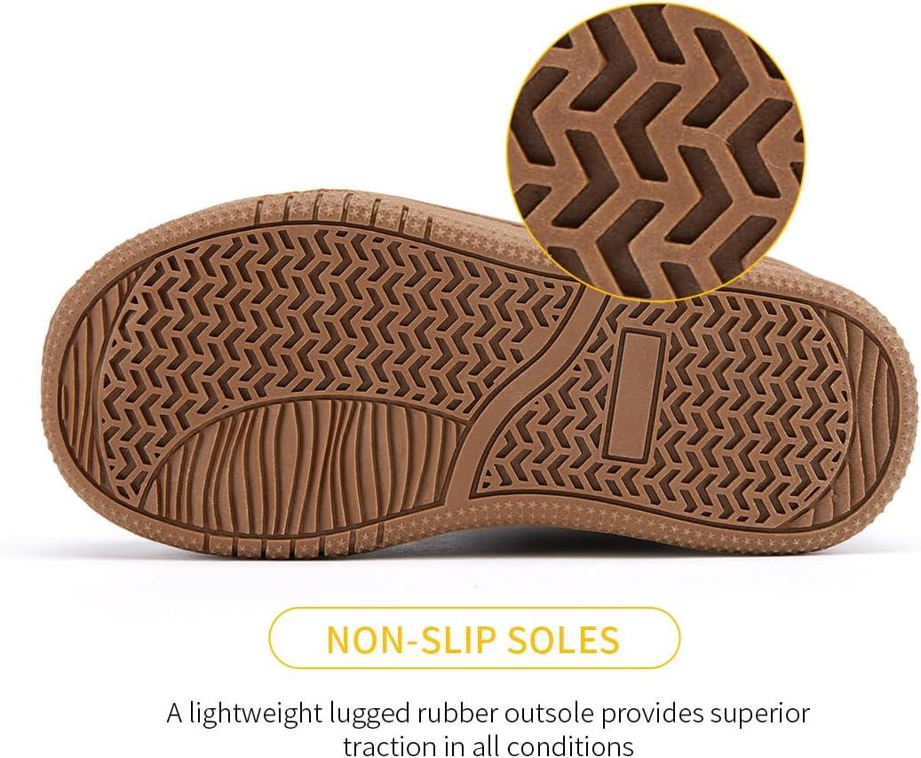 imageBMCiTYBM Toddler Snow Boots Boys Girls Winter Waterproof Shoes Cold Weather OutdoorFur Brown