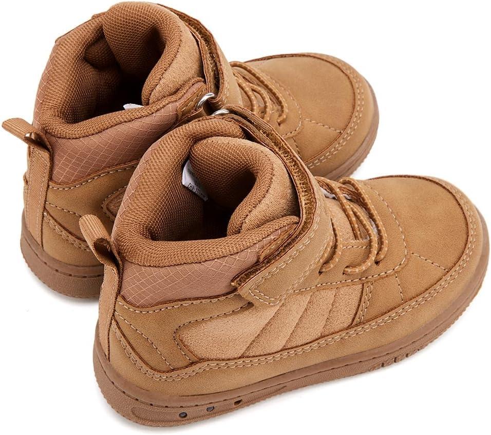 imageBMCiTYBM Toddler Snow Boots Boys Girls Winter Waterproof Shoes Cold Weather OutdoorLight Camel