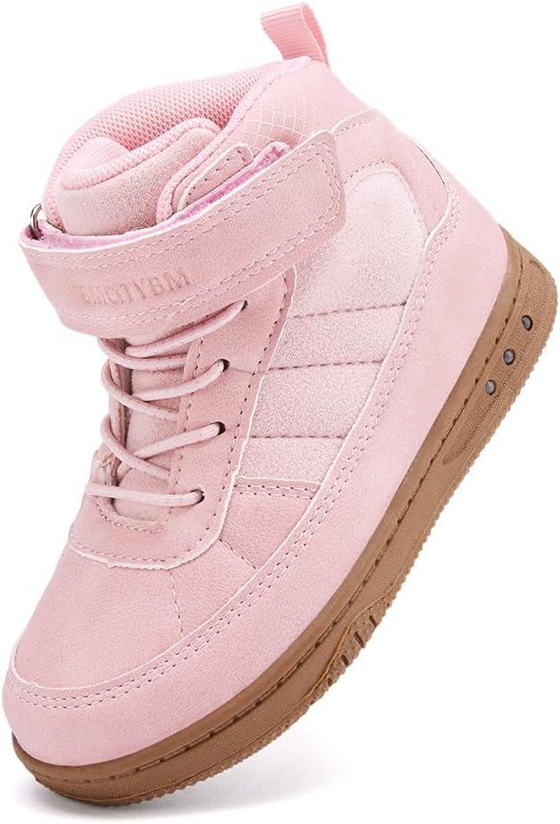 imageBMCiTYBM Toddler Snow Boots Boys Girls Winter Waterproof Shoes Cold Weather OutdoorLight Pink