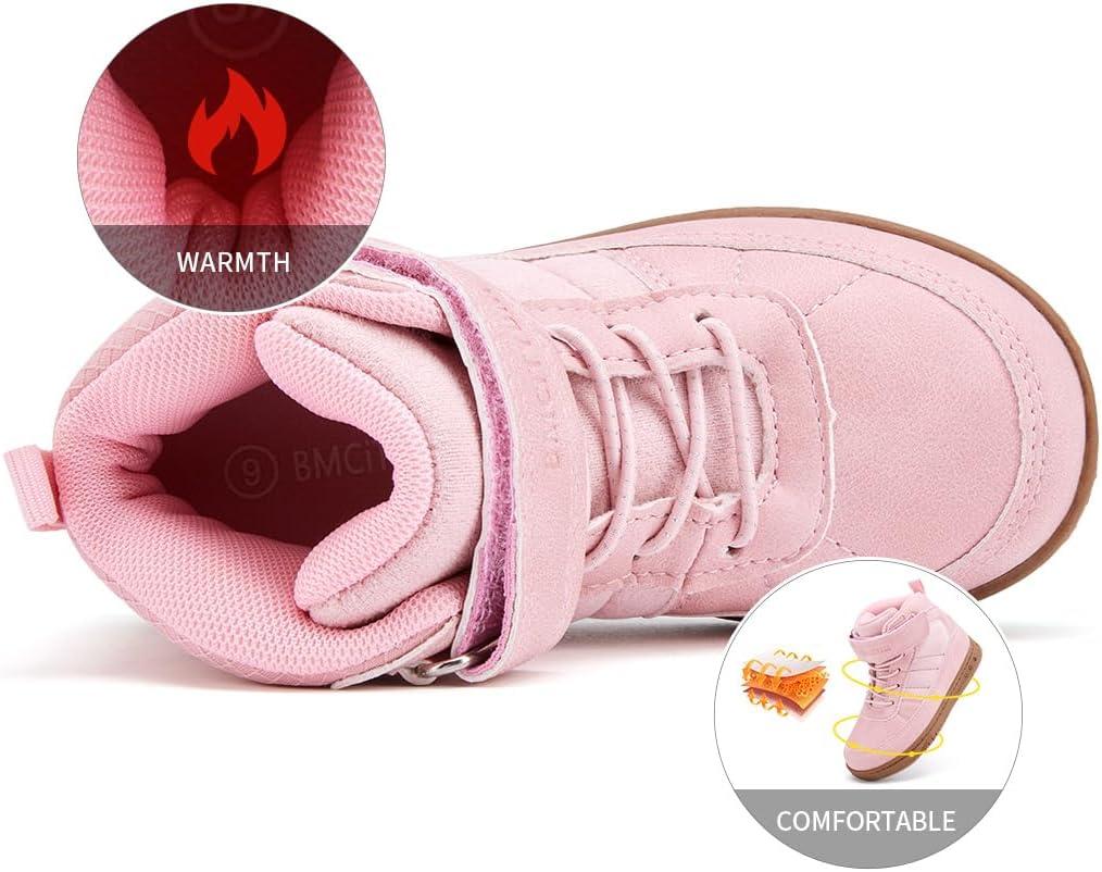 imageBMCiTYBM Toddler Snow Boots Boys Girls Winter Waterproof Shoes Cold Weather OutdoorLight Pink