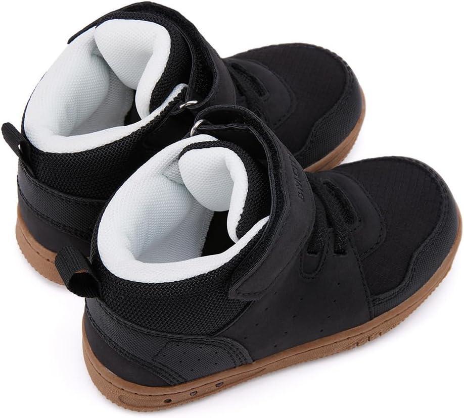 imageBMCiTYBM Toddler Snow Boots Boys Girls Winter Waterproof Shoes Cold Weather OutdoorSolid Black