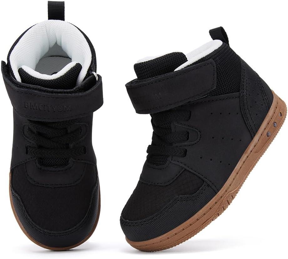 imageBMCiTYBM Toddler Snow Boots Boys Girls Winter Waterproof Shoes Cold Weather OutdoorSolid Black