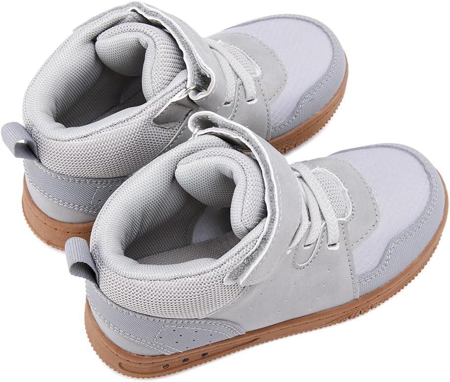 imageBMCiTYBM Toddler Snow Boots Boys Girls Winter Waterproof Shoes Cold Weather OutdoorSolid Grey