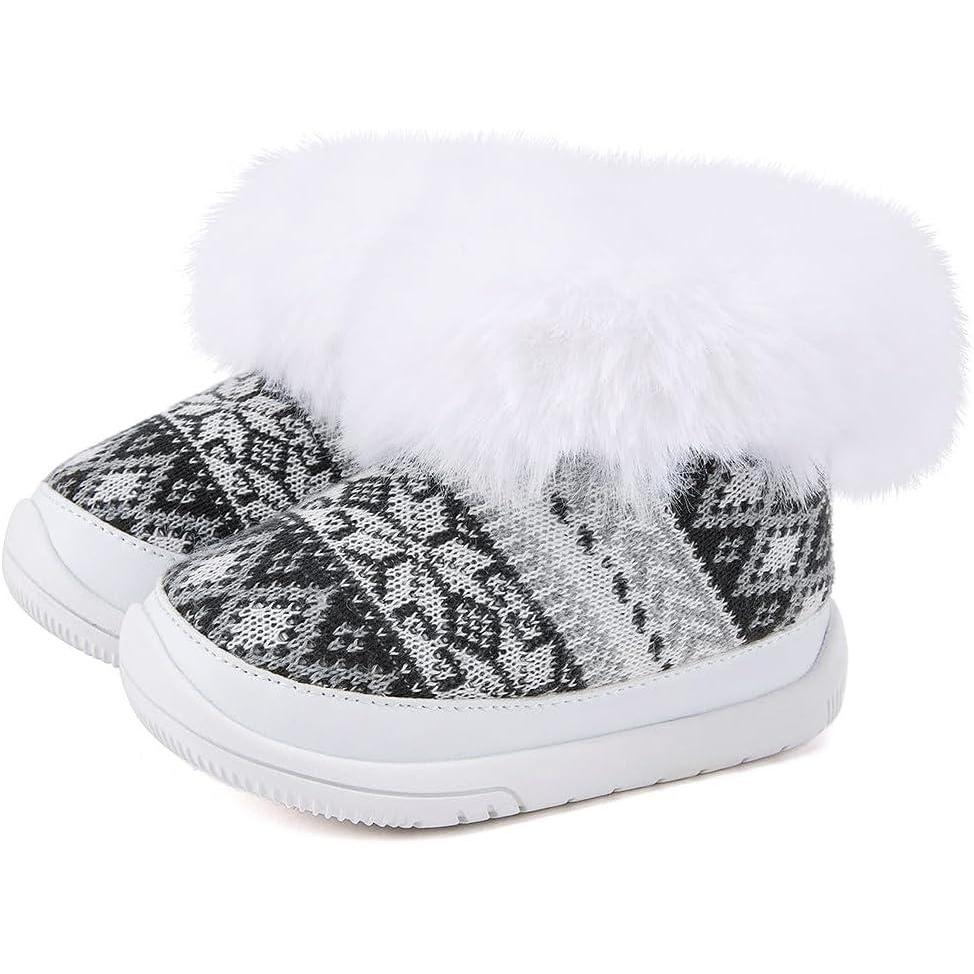 imageBMCiTYBM Baby Girls Boys Boots High Top First Walking ShoesLight Black Grey