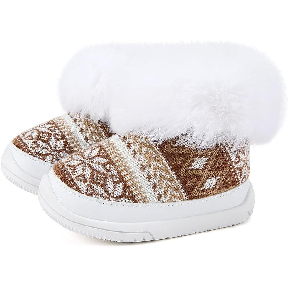 imageBMCiTYBM Baby Girls Boys Boots High Top First Walking ShoesLight Brown