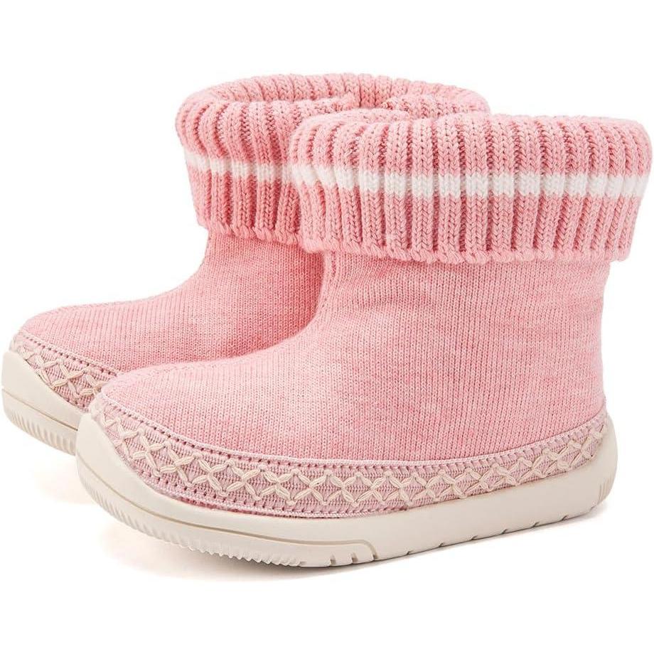 imageBMCiTYBM Baby Girls Boys Boots High Top First Walking ShoesWhite Pink