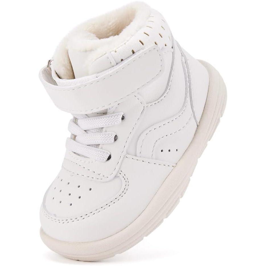 imageBMCiTYBM Baby Snow Boots Boys Girls Winter Infant Shoes AntiSlip 6 9 12 18 24 Months Faux FurWhite