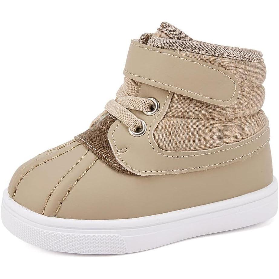 imageBMCiTYBM Baby Snow Boots Boys Girls Winter Infant Shoes AntiSlip 6 9 12 18 24 Months Faux FurYarns Camel