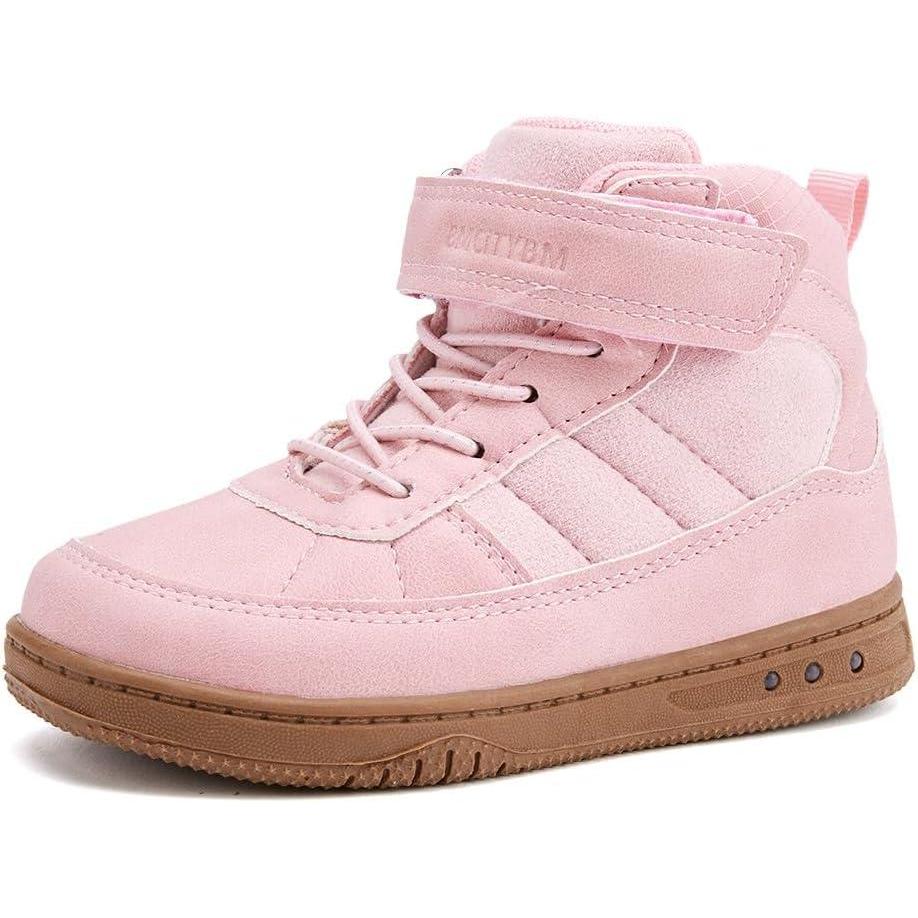 imageBMCiTYBM Toddler Snow Boots Boys Girls Winter Waterproof Shoes Cold Weather OutdoorLight Pink