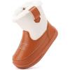 imageBMCiTYBM Baby Girls Boys Boots High Top First Walking Shoes1brownWhite