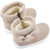 imageBMCiTYBM Baby Girls Boys Boots High Top First Walking ShoesBowknot Camel