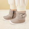 imageBMCiTYBM Baby Girls Boys Boots High Top First Walking ShoesBowknot Camel