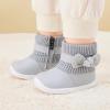 imageBMCiTYBM Baby Girls Boys Boots High Top First Walking ShoesBowknot Grey