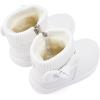 imageBMCiTYBM Baby Girls Boys Boots High Top First Walking ShoesBowknot White