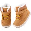 imageBMCiTYBM Baby Girls Boys Boots High Top First Walking ShoesDark Camel