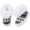 imageBMCiTYBM Baby Girls Boys Boots High Top First Walking ShoesLight Black Grey