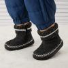 imageBMCiTYBM Baby Girls Boys Boots High Top First Walking ShoesWhite Black
