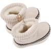 imageBMCiTYBM Baby Girls Boys Boots High Top First Walking ShoesWhite Brown