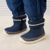 imageBMCiTYBM Baby Girls Boys Boots High Top First Walking ShoesWhite Navy