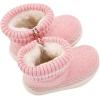 imageBMCiTYBM Baby Girls Boys Boots High Top First Walking ShoesWhite Pink
