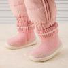 imageBMCiTYBM Baby Girls Boys Boots High Top First Walking ShoesWhite Pink