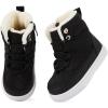 imageBMCiTYBM Baby Snow Boots Boys Girls Winter Infant Shoes AntiSlip 6 9 12 18 24 Months Faux FurDark Black