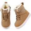 imageBMCiTYBM Baby Snow Boots Boys Girls Winter Infant Shoes AntiSlip 6 9 12 18 24 Months Faux FurDark Camel