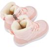 imageBMCiTYBM Baby Snow Boots Boys Girls Winter Infant Shoes AntiSlip 6 9 12 18 24 Months Faux FurDark Pink
