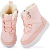 imageBMCiTYBM Baby Snow Boots Boys Girls Winter Infant Shoes AntiSlip 6 9 12 18 24 Months Faux FurDark Pink