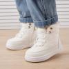 imageBMCiTYBM Baby Snow Boots Boys Girls Winter Infant Shoes AntiSlip 6 9 12 18 24 Months Faux FurDark White