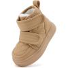 imageBMCiTYBM Baby Snow Boots Boys Girls Winter Infant Shoes AntiSlip 6 9 12 18 24 Months Faux FurLight Brown