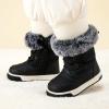 imageBMCiTYBM Toddler Boy Girl Snow Boots Waterproof Winter Warm Shoes Baby High Top Nonslip Lightweight Outdoor Sneakers for Cold Weather InfantToddlerAblack