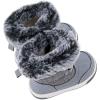 imageBMCiTYBM Toddler Boy Girl Snow Boots Waterproof Winter Warm Shoes Baby High Top Nonslip Lightweight Outdoor Sneakers for Cold Weather InfantToddlerAgrey