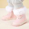 imageBMCiTYBM Toddler Boy Girl Snow Boots Waterproof Winter Warm Shoes Baby High Top Nonslip Lightweight Outdoor Sneakers for Cold Weather InfantToddlerApink