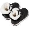 imageBMCiTYBM Toddler Boy Girl Snow Boots Waterproof Winter Warm Shoes Baby High Top Nonslip Lightweight Outdoor Sneakers for Cold Weather InfantToddlerBblack