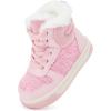 imageBMCiTYBM Toddler Boy Girl Snow Boots Waterproof Winter Warm Shoes Baby High Top Nonslip Lightweight Outdoor Sneakers for Cold Weather InfantToddlerBpink
