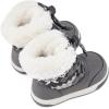 imageBMCiTYBM Toddler Boy Girl Snow Boots Waterproof Winter Warm Shoes Baby High Top Nonslip Lightweight Outdoor Sneakers for Cold Weather InfantToddlerCgrey