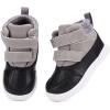 imageBMCiTYBM Toddler Snow Boots Boys Girls Winter Waterproof Shoes Cold Weather OutdoorGrey