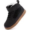 imageBMCiTYBM Toddler Snow Boots Boys Girls Winter Waterproof Shoes Cold Weather OutdoorLight Black