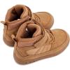 imageBMCiTYBM Toddler Snow Boots Boys Girls Winter Waterproof Shoes Cold Weather OutdoorLight Camel