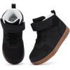 imageBMCiTYBM Toddler Snow Boots Boys Girls Winter Waterproof Shoes Cold Weather OutdoorSolid Black