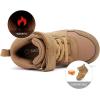 imageBMCiTYBM Toddler Snow Boots Boys Girls Winter Waterproof Shoes Cold Weather OutdoorSolid Brown