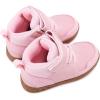 imageBMCiTYBM Toddler Snow Boots Boys Girls Winter Waterproof Shoes Cold Weather OutdoorSolid Pink