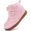 imageBMCiTYBM Toddler Snow Boots Boys Girls Winter Waterproof Shoes Cold Weather OutdoorSolid Pink