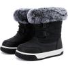 imageBMCiTYBM Toddler Boy Girl Snow Boots Waterproof Winter Warm Shoes Baby High Top Nonslip Lightweight Outdoor Sneakers for Cold Weather InfantToddlerAblack