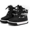 imageBMCiTYBM Toddler Boy Girl Snow Boots Waterproof Winter Warm Shoes Baby High Top Nonslip Lightweight Outdoor Sneakers for Cold Weather InfantToddlerCblack