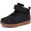 imageBMCiTYBM Toddler Snow Boots Boys Girls Winter Waterproof Shoes Cold Weather OutdoorSolid Black